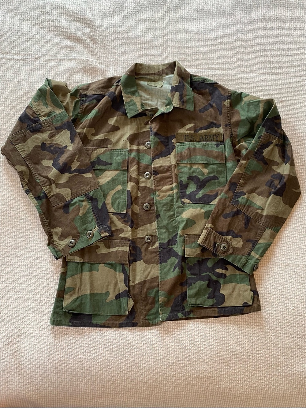 U.S. Army Woodland Camouflage Jacket - Green Brown Black